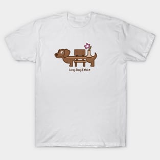 Long Dog Table T-Shirt